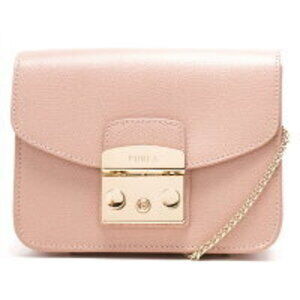 FURLA Metropolis Shoulder Bag Moonstone Pink Beige ARE